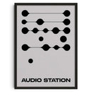 Retro abstract canvas adventure sunset print living room art by Decorbites