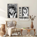 GobekUsa Retro Cool Girl Poster for Home Decor