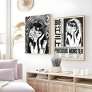 GobekUsa Retro Cool Girl Poster for Home Decor
