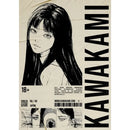 Retro cool girl b&w anime framed poster bedroom wall art by Decorbites