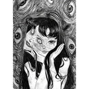 Retro cool girl b&w anime framed poster bedroom wall art by Decorbites