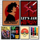 GobekUsa Retro Cowboy Bebop Anime Poster for Home Decor