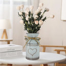 GobekUsa Retro Floral Metal Vase Holder - Wedding Garden Style
