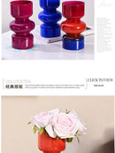 GobekUsa Retro Glass Vase for DIY Flower Arrangements
