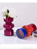 GobekUsa Retro Glass Vase for DIY Flower Arrangements