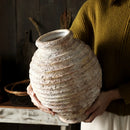 GobekUsa Retro Handmade Clay Vase 21.5CM Home Decor