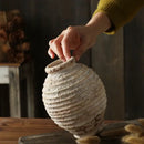 GobekUsa Retro Handmade Clay Vase 21.5CM Home Decor