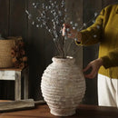 GobekUsa Retro Handmade Clay Vase 21.5CM Home Decor