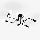 GobekUsa Retro Industrial Wrought Iron Ceiling Light