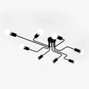 GobekUsa Retro Industrial Wrought Iron Ceiling Light