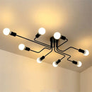 GobekUsa Retro Industrial Wrought Iron Ceiling Light