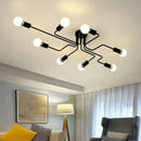 GobekUsa Retro Industrial Wrought Iron Ceiling Light