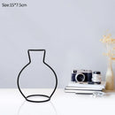 GobekUsa Retro Iron Flower Vase for Home and Garden
