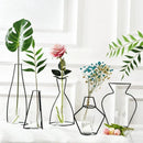 GobekUsa Retro Iron Flower Vase for Home and Garden
