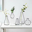 GobekUsa Retro Iron Flower Vase for Home and Garden