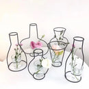 GobekUsa Retro Iron Flower Vase for Home and Garden