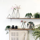 GobekUsa Retro Iron Flower Vase for Home and Garden