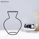 GobekUsa Retro Iron Flower Vase for Home and Garden