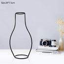 GobekUsa Retro Iron Flower Vase for Home and Garden