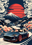 GobekUsa Retro Japanese GTR Luxury Car Canvas Wall Art