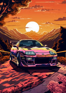 GobekUsa Retro Japanese GTR Luxury Car Canvas Wall Art