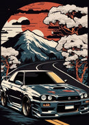 GobekUsa Retro Japanese GTR Luxury Car Canvas Wall Art