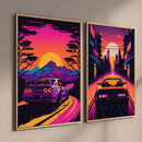 GobekUsa Retro Japanese GTR Luxury Car Canvas Wall Art