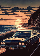 GobekUsa Retro Japanese GTR Luxury Car Canvas Wall Art