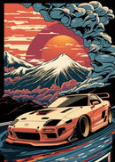 GobekUsa Retro Japanese GTR Luxury Car Canvas Wall Art