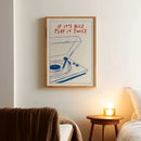 GobekUsa Retro Record Player Canvas Wall Art