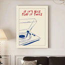 GobekUsa Retro Record Player Canvas Wall Art