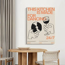GobekUsa Retro Record Player Canvas Wall Art