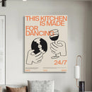 GobekUsa Retro Record Player Canvas Wall Art