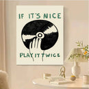GobekUsa Retro Record Player Canvas Wall Art