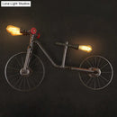 GobekUsa Retro Style Iron Piping Bicycle Hanging Lamp - 3 Bulbs Ceiling Light - Black
