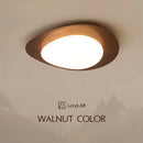 GobekUsa Retro-Style Walnut Acrylic Ceiling Light