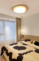 GobekUsa Retro-Style Walnut Acrylic Ceiling Light