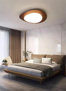 GobekUsa Retro-Style Walnut Acrylic Ceiling Light