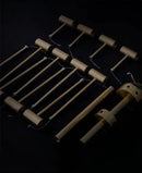 GobekUsa Retro-Style Walnut Acrylic Ceiling Light