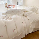 GobekUsa Rose Embroidered Duvet Set - Princess Style