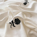 GobekUsa Rose Embroidered Duvet Set - Princess Style