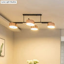 GobekUsa Rose Gold Metal 4-Light Pendant Island Fixture for Minimalist Dining Room