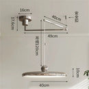 GobekUsa Rotatable Nordic LED Pendant Light - Cream Iron Chandelier