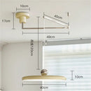 GobekUsa Rotatable Nordic LED Pendant Light - Cream Iron Chandelier