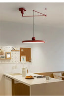 GobekUsa Rotatable Nordic LED Pendant Light - Cream Iron Chandelier
