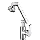 Modern matte black rotating dual-mode faucet kitchen mechanical arm by Decorbites