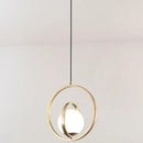 GobekUsa Rotating Gold Ring Pendant Light