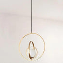GobekUsa Rotating Gold Ring Pendant Light