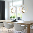 GobekUsa Rotating Gold Ring Pendant Light