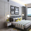 GobekUsa Rotating Gold Ring Pendant Light